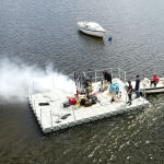 Plataforma flotante para cine